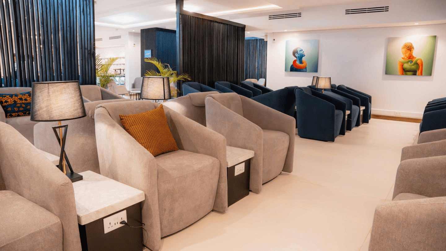 British Airways business lounge